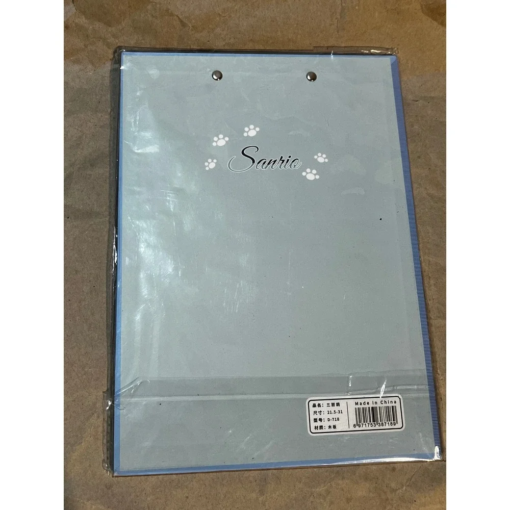 Sanrio OS Cinnamoroll Clipboard Blue Heart Kawaii Stationery Ruler D-718